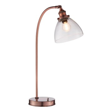 Endon 77861 - Stolna lampa HANSEN 1xE27/40W/230V bakrena