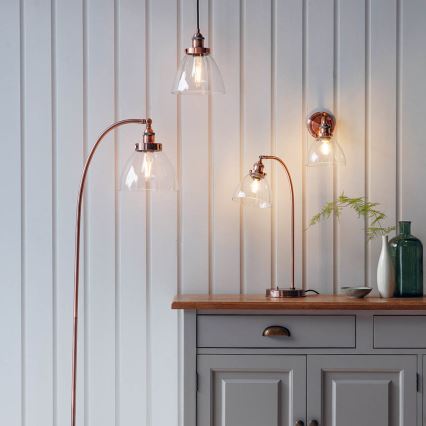 Endon 77861 - Stolna lampa HANSEN 1xE27/40W/230V bakrena
