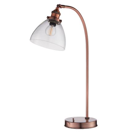 Endon 77861 - Stolna lampa HANSEN 1xE27/40W/230V bakrena