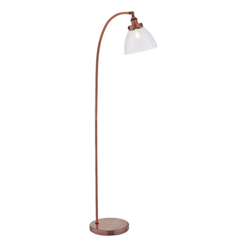 Endon 77862 - Podna lampa HANSEN 1xE27/40W/230V bakrena