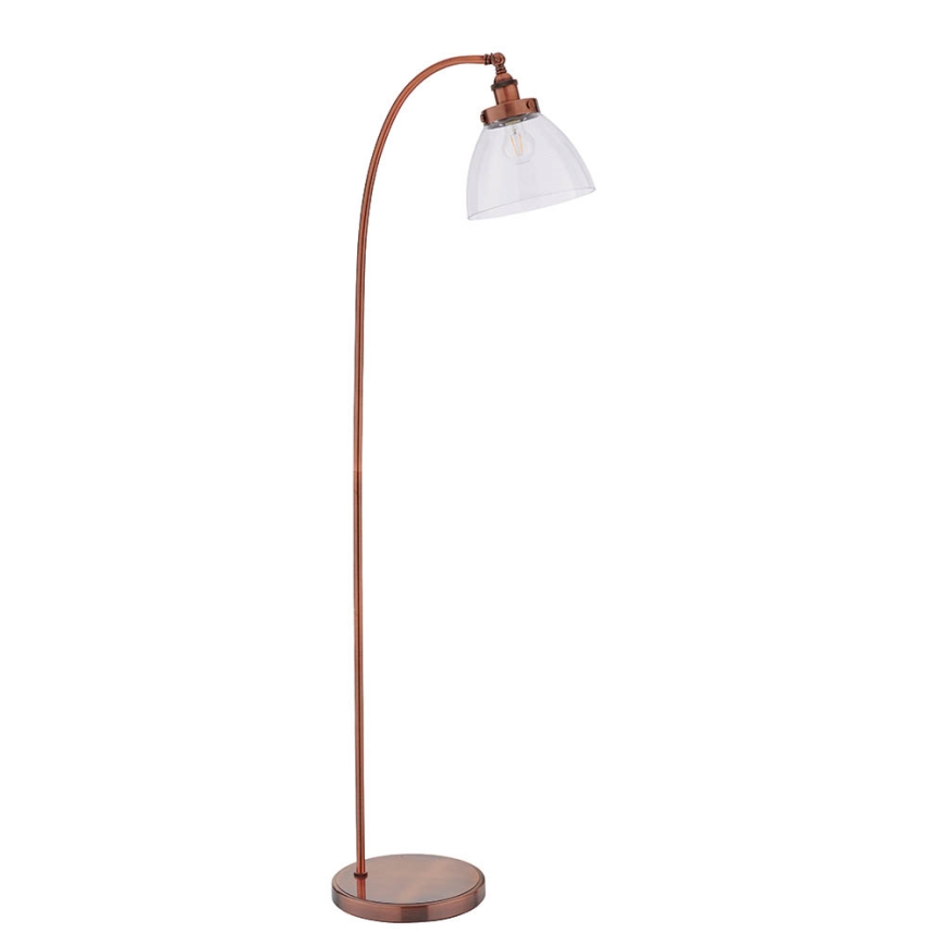 Endon 77862 - Podna lampa HANSEN 1xE27/40W/230V bakrena