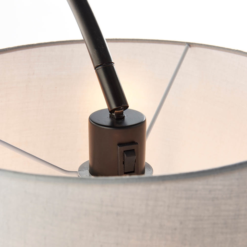 Endon 78163 - Podna lampa CARLSON 1xE27/60W/230V siva/crna