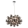 Endon 80124 - Luster na sajli INFINITY 8xG9/28W/230V crna/dimna