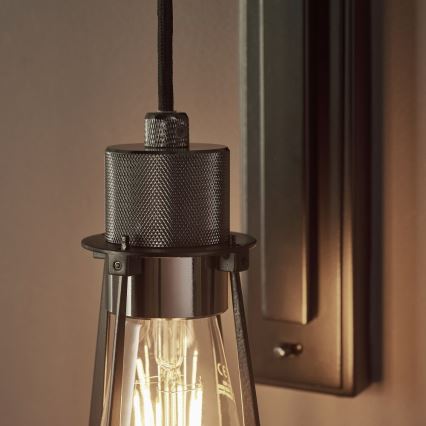 Endon 80950 - Zidna svjetiljka URBAN 1xE27/6W/230V crna