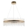 Endon 81908 - LED Prigušivi luster na sajli ADRIEL LED/58W/230V 3000K pr. 70 cm zlatna/prozirna
