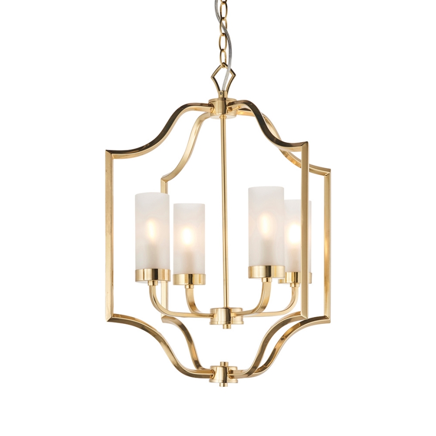 Endon 81914 - Luster na lancu EDREA 4xE14/6W/230V mesing