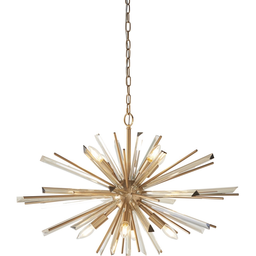 Endon 81935 - Luster na lancu 8xE14/40W/230V zlatni