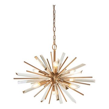 Endon 81936 - Luster na lancu 6xE14/40W/230V zlatni