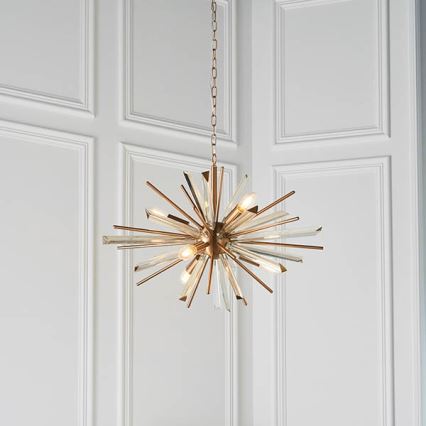 Endon 81936 - Luster na lancu 6xE14/40W/230V zlatni