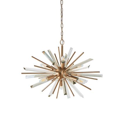 Endon 81936 - Luster na lancu 6xE14/40W/230V zlatni