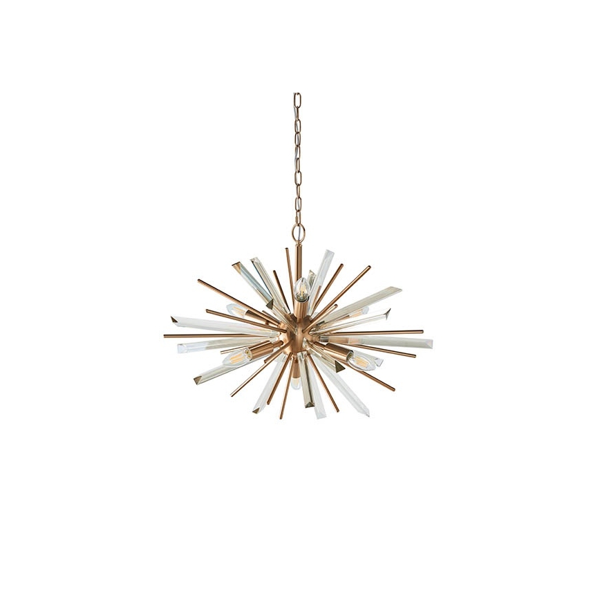 Endon 81936 - Luster na lancu 6xE14/40W/230V zlatni