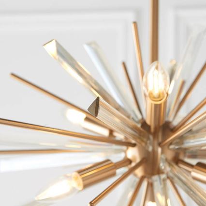 Endon 81936 - Luster na lancu 6xE14/40W/230V zlatni