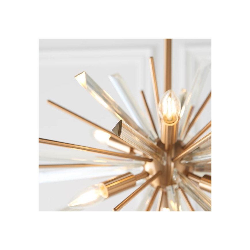 Endon 81936 - Luster na lancu 6xE14/40W/230V zlatni