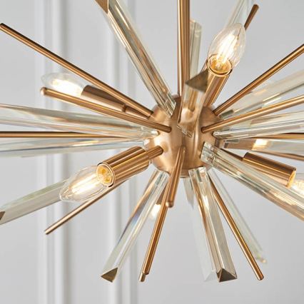 Endon 81936 - Luster na lancu 6xE14/40W/230V zlatni