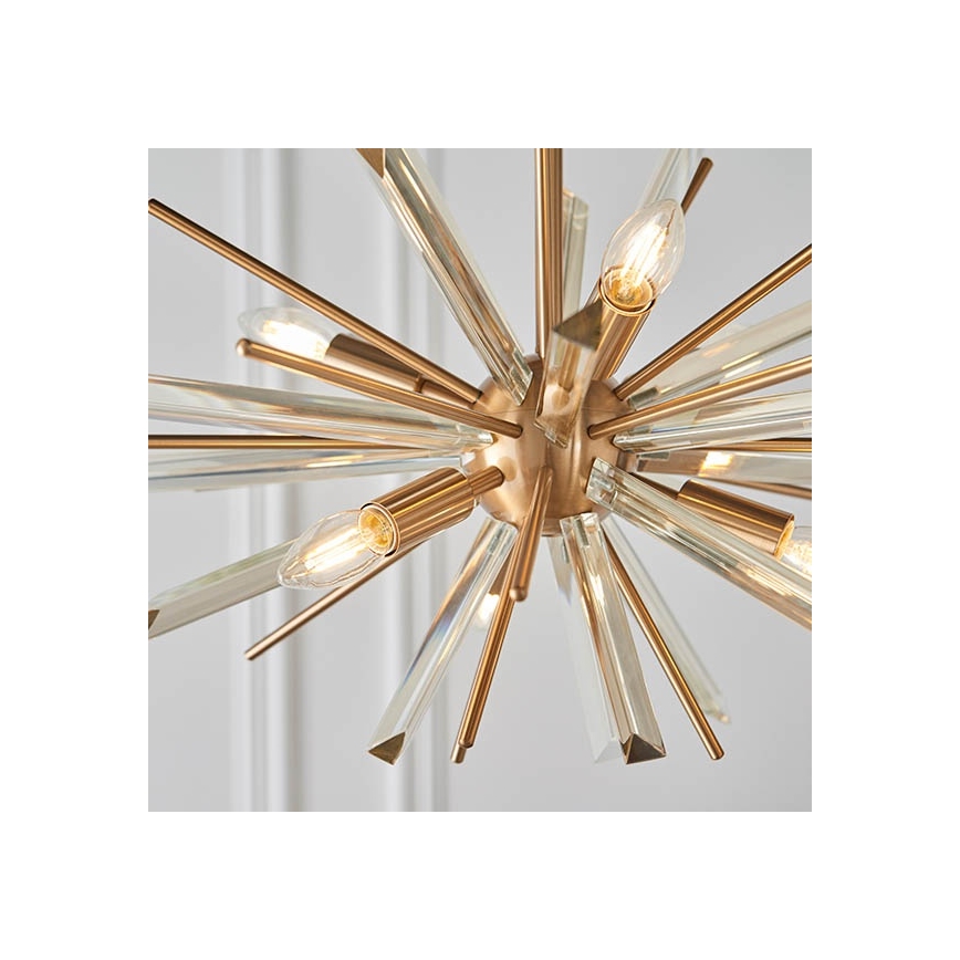 Endon 81936 - Luster na lancu 6xE14/40W/230V zlatni