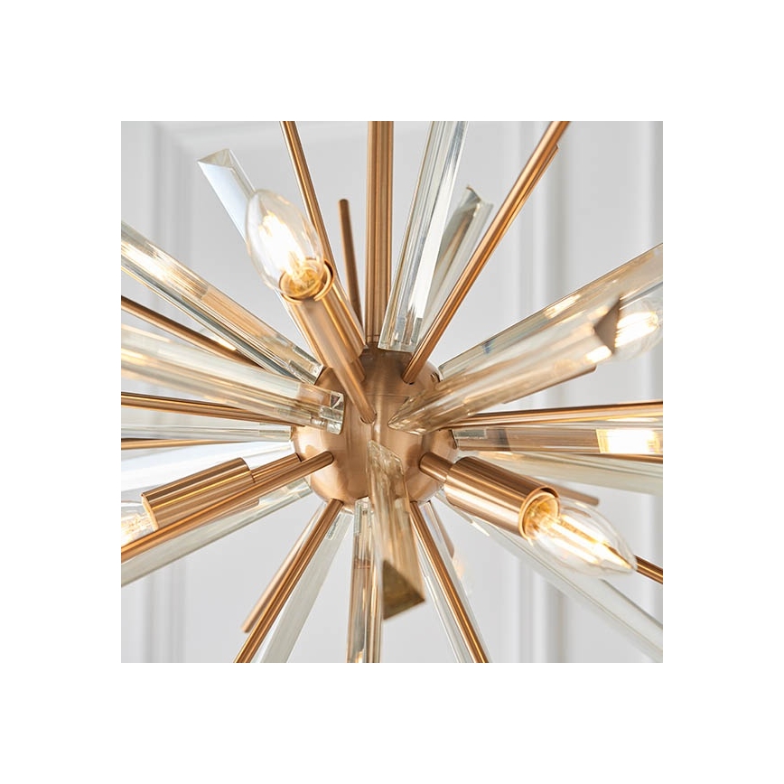 Endon 81936 - Luster na lancu 6xE14/40W/230V zlatni