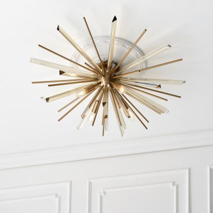 Endon 81937 - Stropna svjetiljka 4xE14/40W/230V Ø 80 cm zlatna