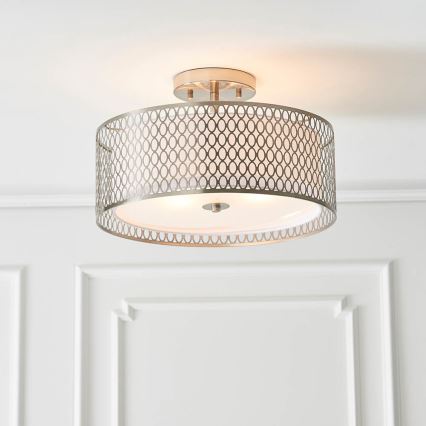Endon 81966 - Nadgradni luster CORDERO 3xE27/10W/230V mat krom