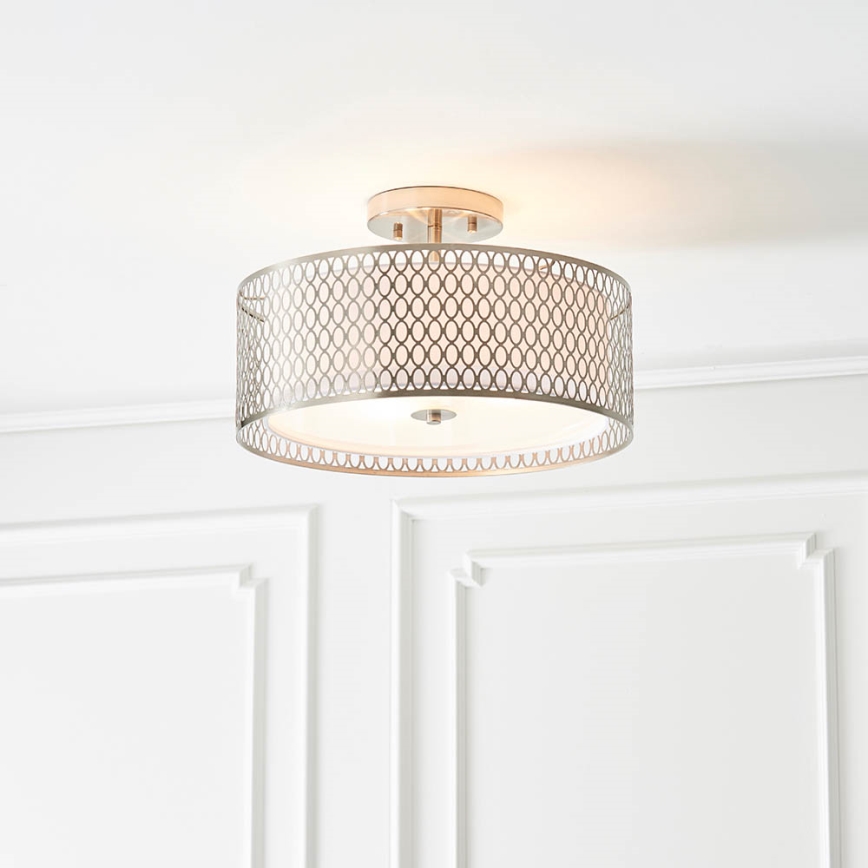 Endon 81966 - Nadgradni luster CORDERO 3xE27/10W/230V mat krom
