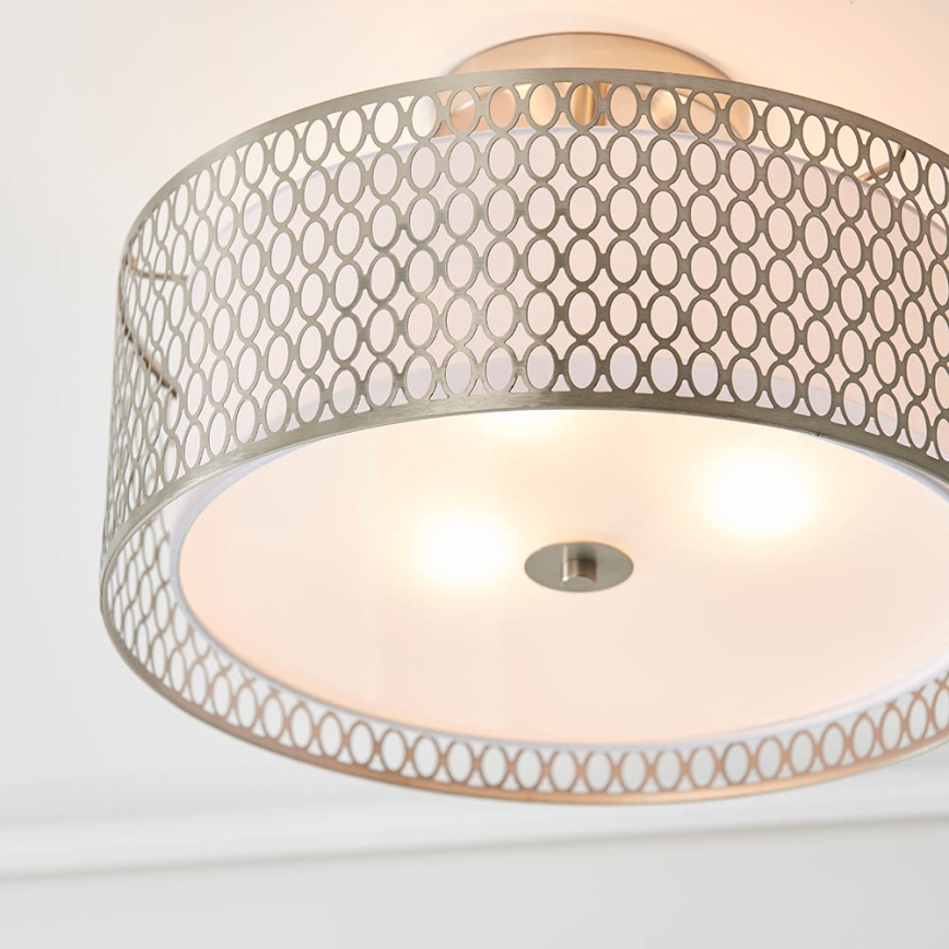 Endon 81966 - Nadgradni luster CORDERO 3xE27/10W/230V mat krom