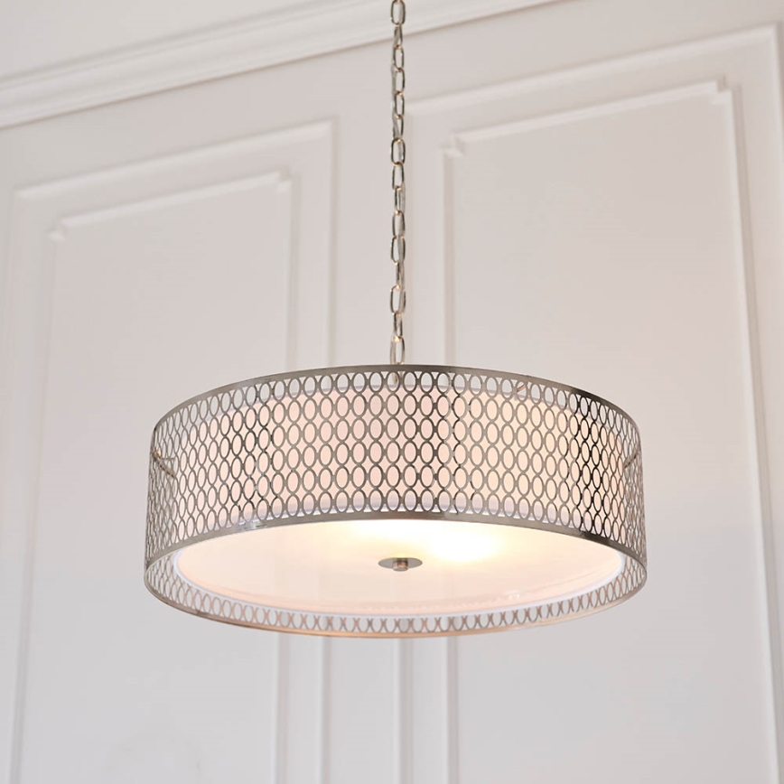 Endon 81969 - Luster na lancu CORDERO 3xE27/10W/230V mat krom
