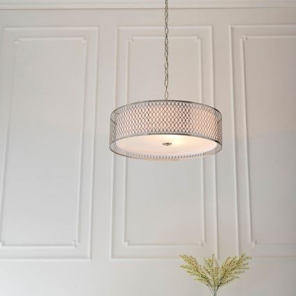 Endon 81969 - Luster na lancu CORDERO 3xE27/10W/230V mat krom