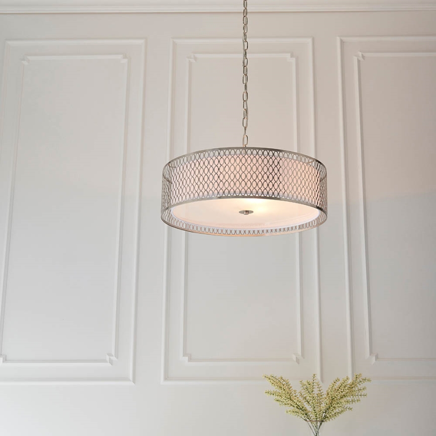 Endon 81969 - Luster na lancu CORDERO 3xE27/10W/230V mat krom