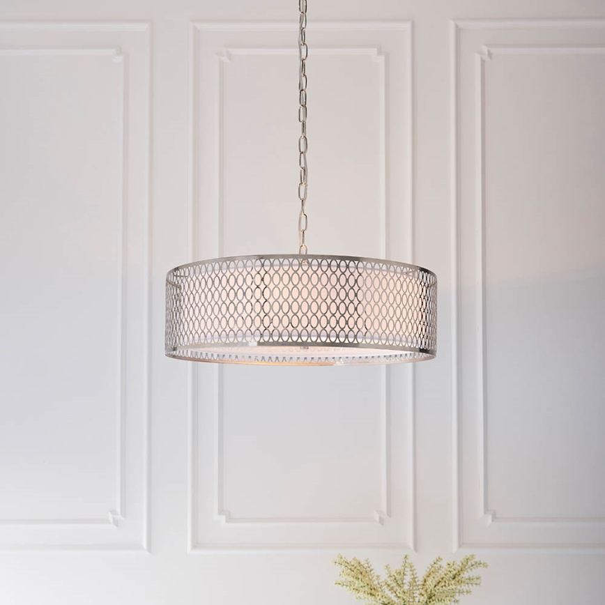 Endon 81969 - Luster na lancu CORDERO 3xE27/10W/230V mat krom