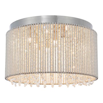 Endon 81980 - Kristalno stropno svjetlo GALINA 10xG9/25W/230V mat krom