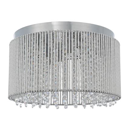 Endon 81980 - Kristalno stropno svjetlo GALINA 10xG9/25W/230V mat krom