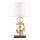 Endon 82071 - Stolna  lampa 1xE27/10W/230V bijela/mesing/crna