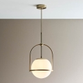 Endon 90844 - Luster na štapu ONTARIO 1xE27/10W/230V mesing