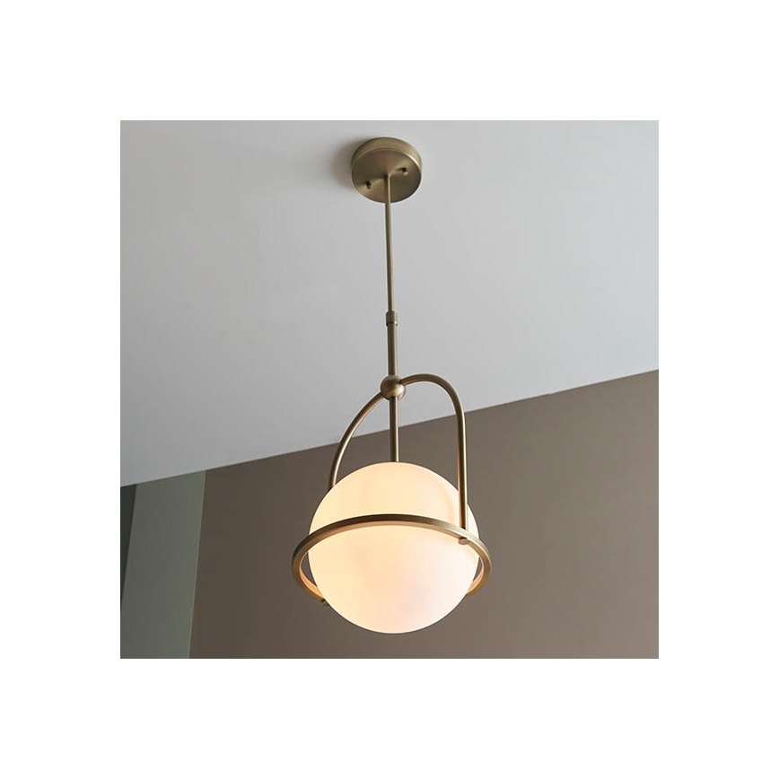 Endon 90844 - Luster na štapu ONTARIO 1xE27/10W/230V mesing