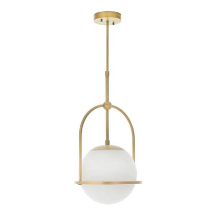 Endon 90844 - Luster na štapu ONTARIO 1xE27/10W/230V mesing
