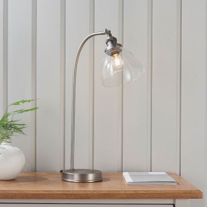 Endon 91740 - Stolna lampa HANSEN 1xE14/40W/230V mat krom