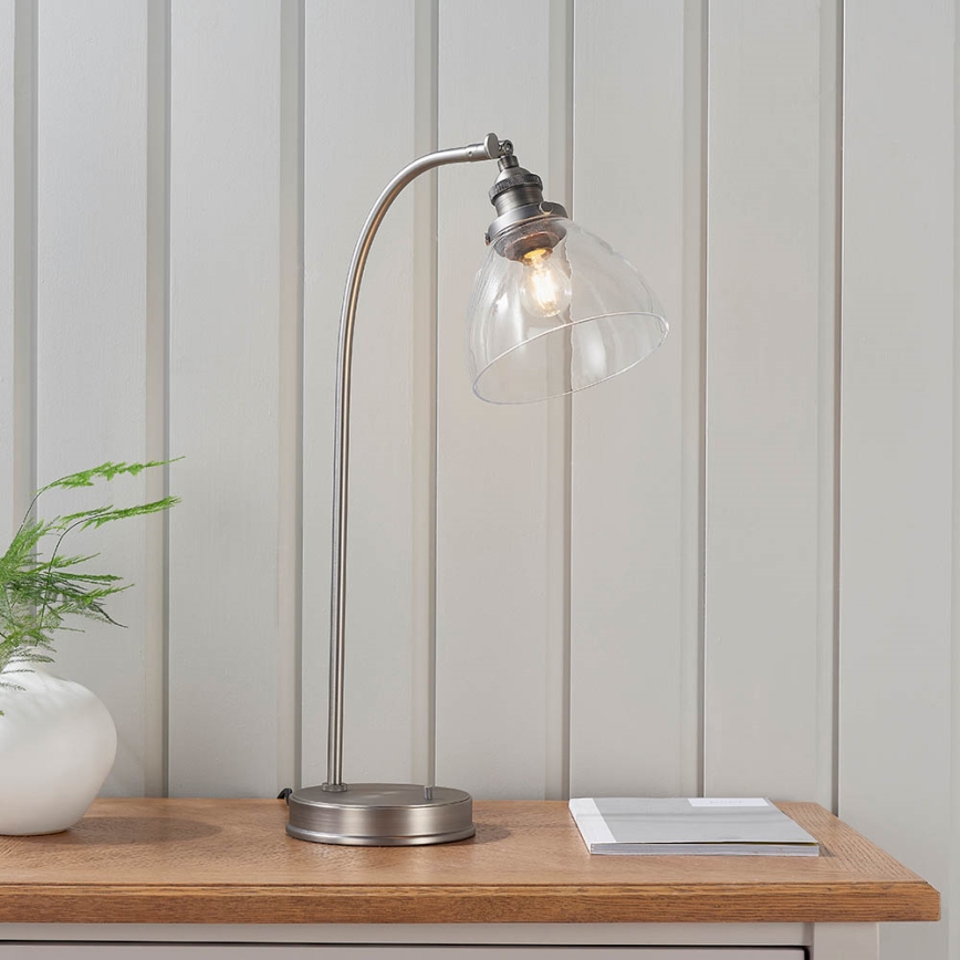 Endon 91740 - Stolna lampa HANSEN 1xE14/40W/230V mat krom