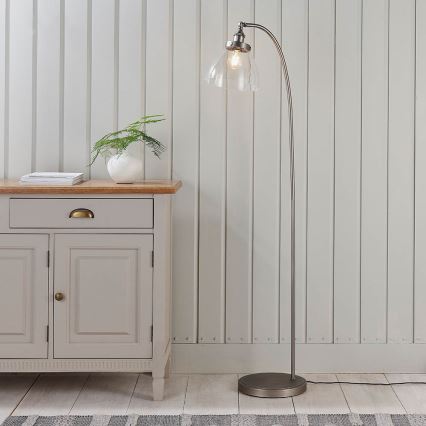 Endon 91741 - Podna lampa HANSEN 1xE27/40W/230V matni krom