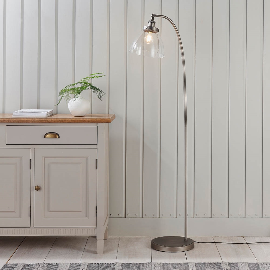 Endon 91741 - Podna lampa HANSEN 1xE27/40W/230V matni krom