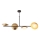Endon 92036 - Luster na sajli RUFFLE 4xG9/3W/230V mesing/crna