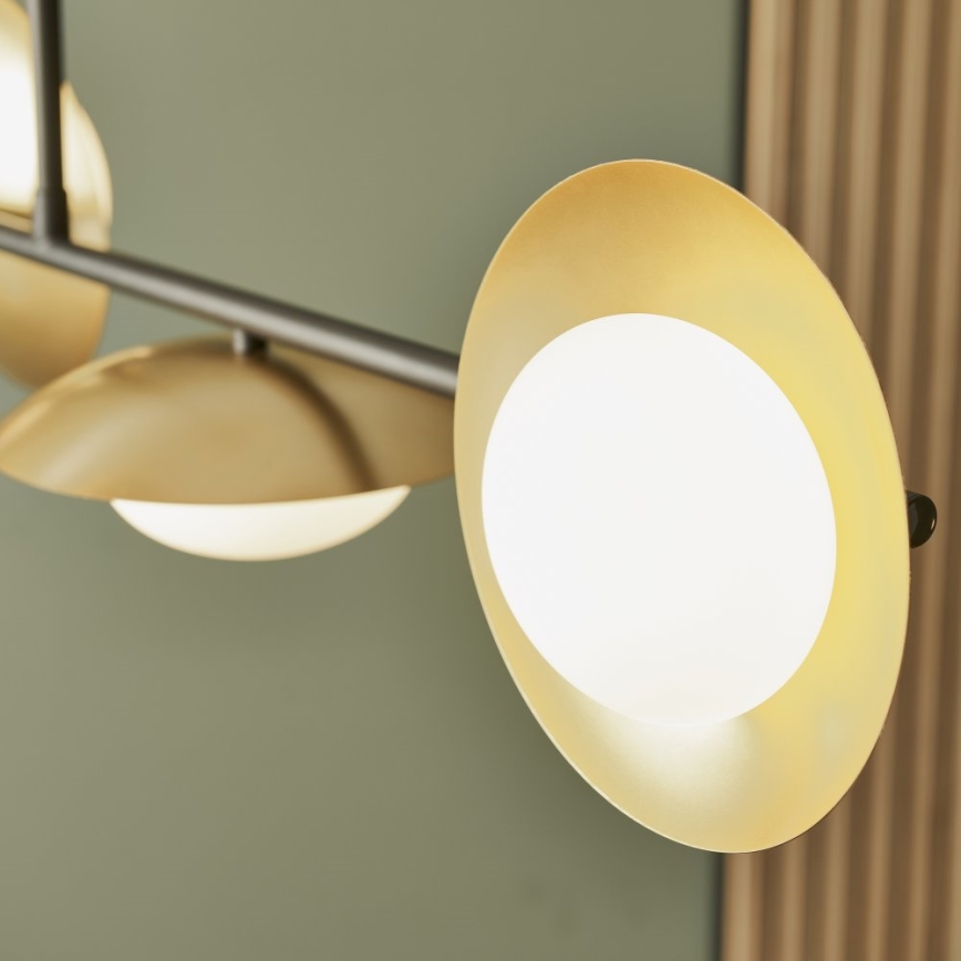 Endon 92036 - Luster na sajli RUFFLE 4xG9/3W/230V mesing/crna