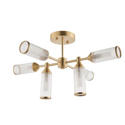 Endon 92213 - Luster na štapu 6xG9/3W/230V mesing