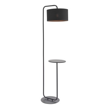 Endon 92301 - Podna lampa LANDIS 1xE27/10W/230V crna