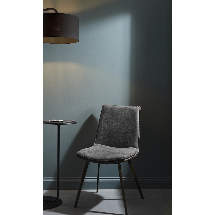 Endon 92301 - Podna lampa LANDIS 1xE27/10W/230V crna