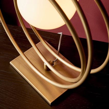 Endon 92491 - Stolna lampa EMILIO 1xG9/3W/230V zlatna/bijela