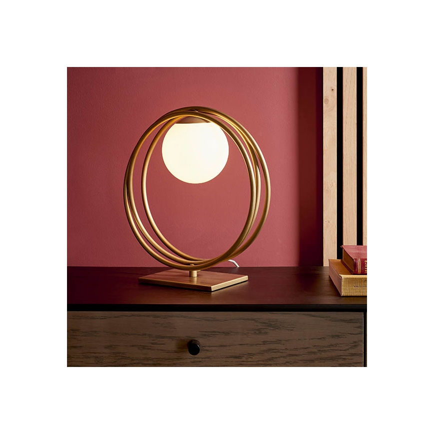 Endon 92491 - Stolna lampa EMILIO 1xG9/3W/230V zlatna