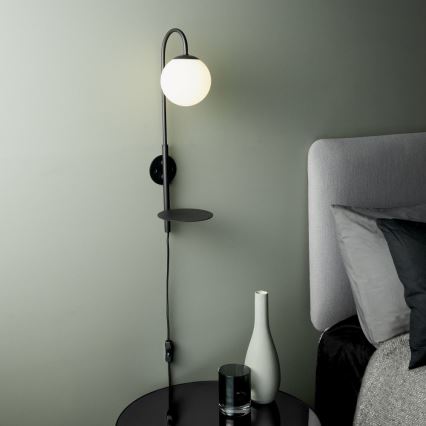 Endon 92726 - Zidna svjetiljka HALO 1xG9/3W/230V crna