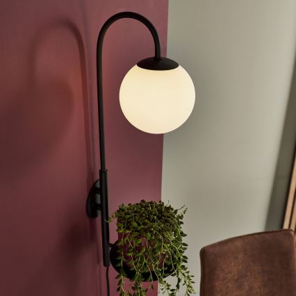 Endon 92726 - Zidna svjetiljka HALO 1xG9/3W/230V crna
