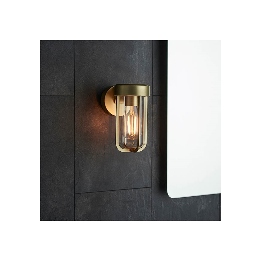 Endon 92855 - Kupaonska zidna svjetiljka 1xE27/6W/230V IP44 mesing