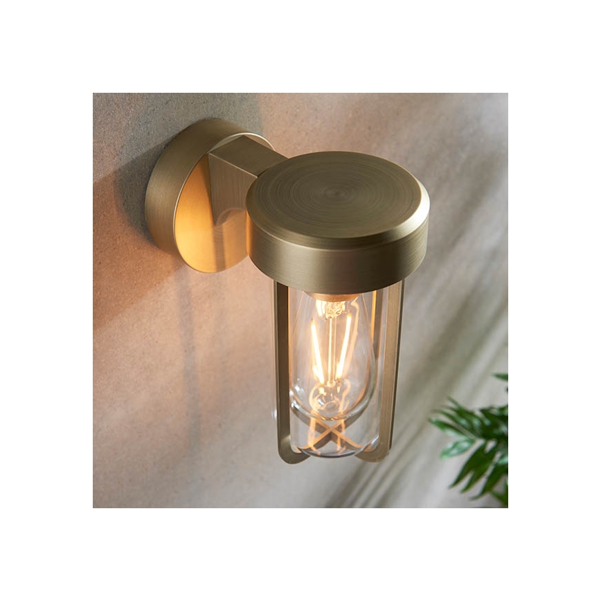 Endon 92855 - Kupaonska zidna svjetiljka 1xE27/6W/230V IP44 mesing