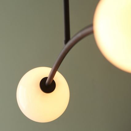 Endon 92940 - Luster na šipci BALANCE 4xG9/3W/230V crna/bijela